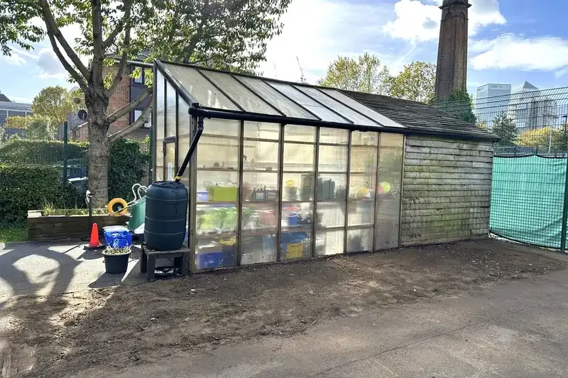 Garden clearance Herne Bay — clearance complete full sunlight reaching greenhouse all bushes and shrubs removed surface levelled ready for paving | mitchhandyman.co.uk