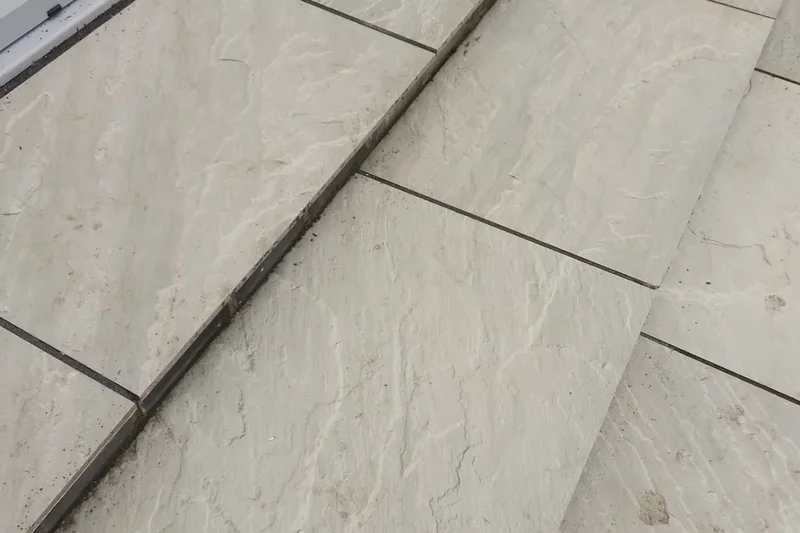 Patio stone tile relaid and grouted, seamless finish — Mitchell Hunter Handyman, Chestfield | mitchhandyman.co.uk